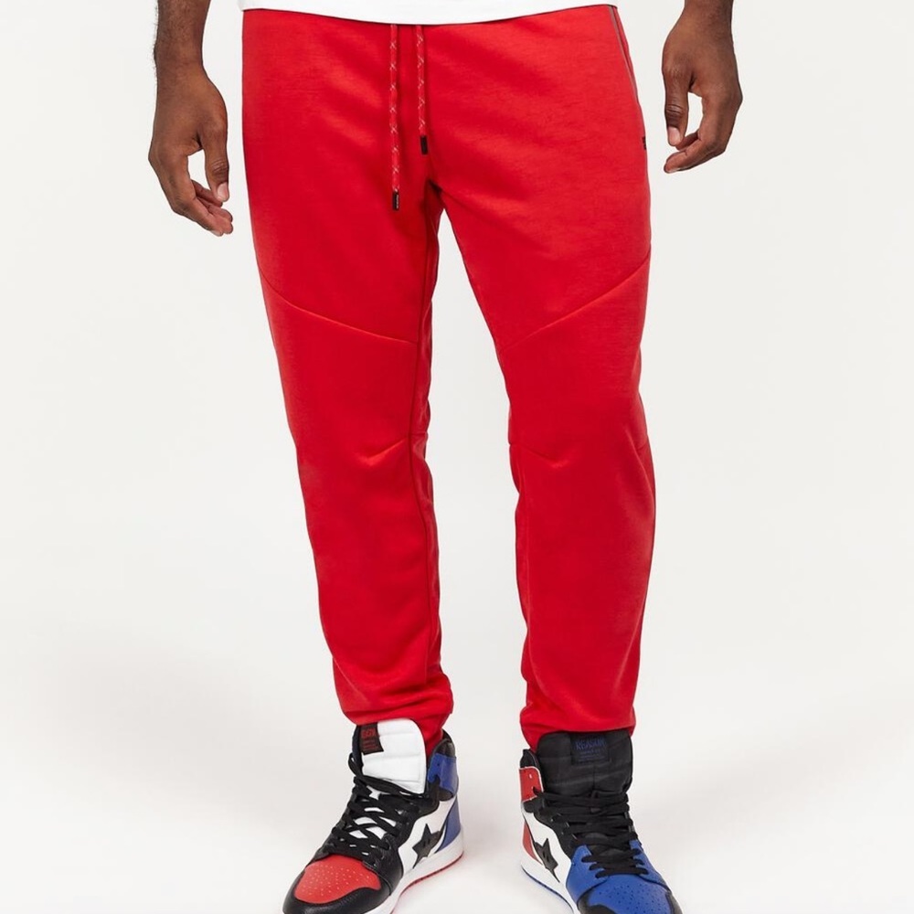 Red Reason Mens Stretch Waist Designer Joggers